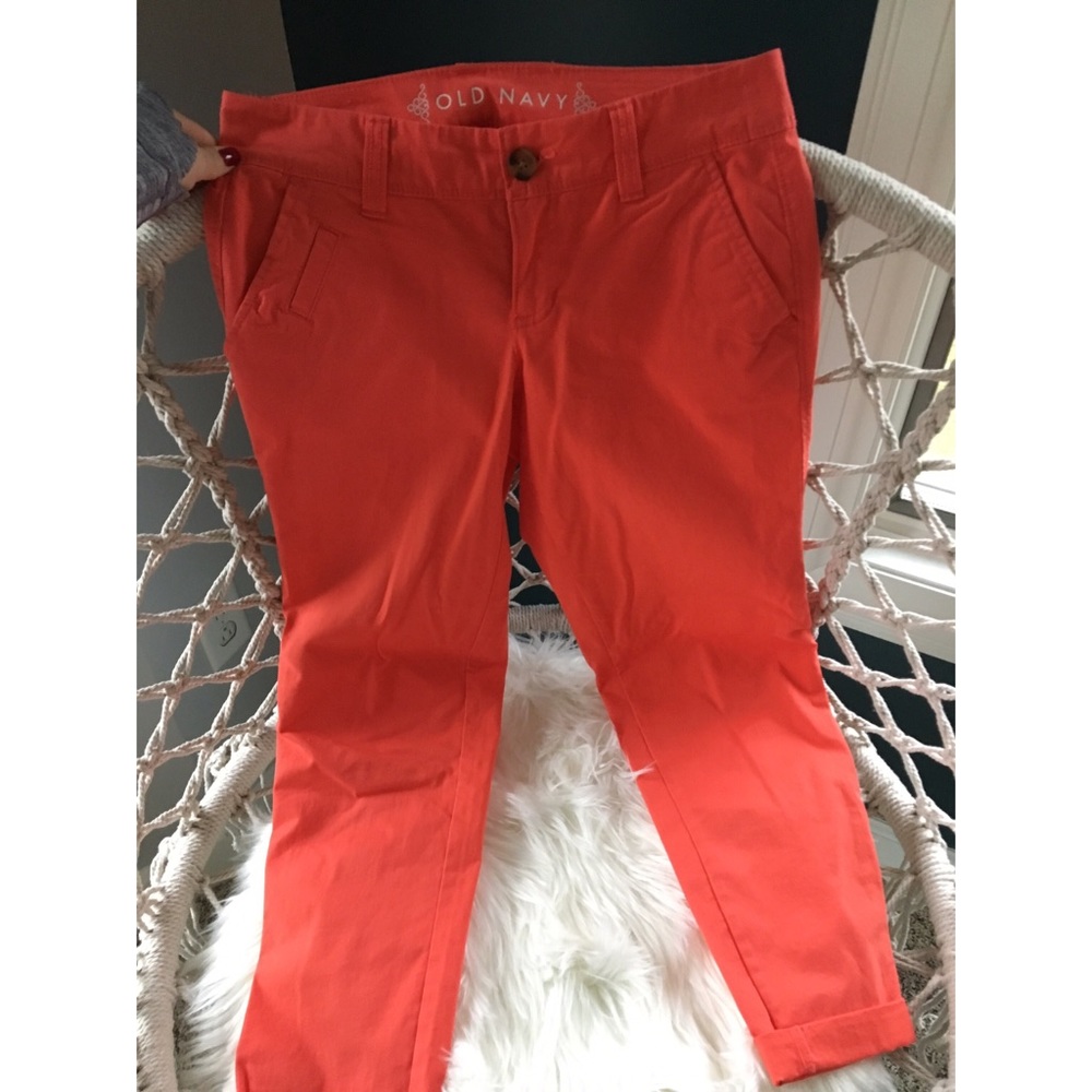 Orange crop pants
